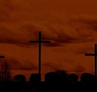 Connie Lloyd cross at sunset 480x300